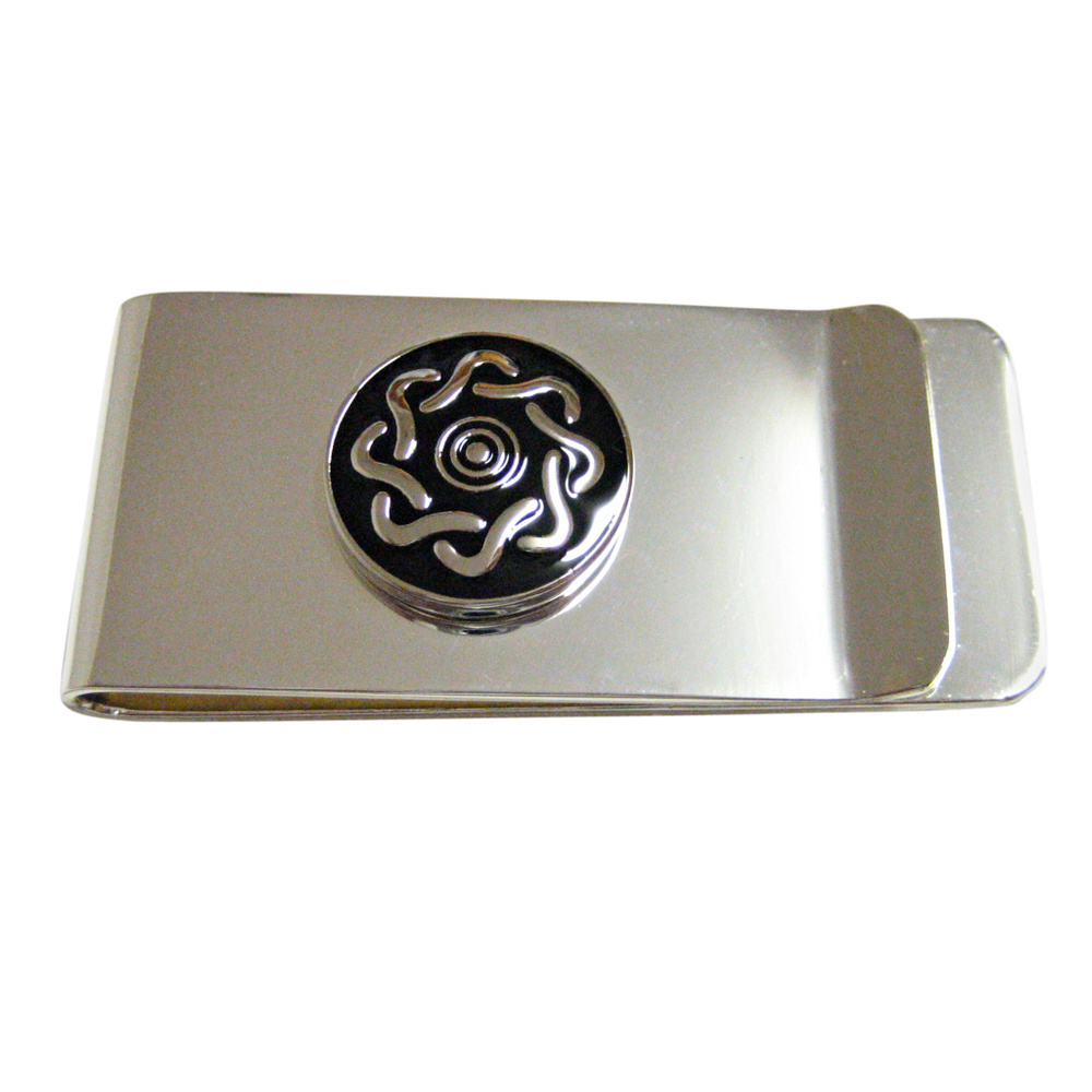 Shiny Round Celtic Design Money Clip